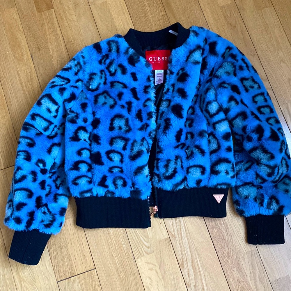 Beautiful kids girls cheetah jacket